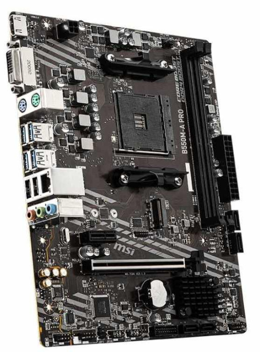 Материнская плата MSI B550M-A PRO Soc-AM4 AMD B550 2xDDR4 mATX AC`97 8ch 7.1 GbLAN RAID+DVI+HDMI