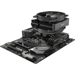 Кулер для процессора CPU Cooler be quiet! DARK ROCK TF 2 230W, 4-pin PWM, 134mm, Al/Cu, 6x6mm, 2x135mm, 60CFM, 27.1dBA, 1400RPM, S: 1851/1700/1200/20XX/115X, AM5/AM4, black BK031