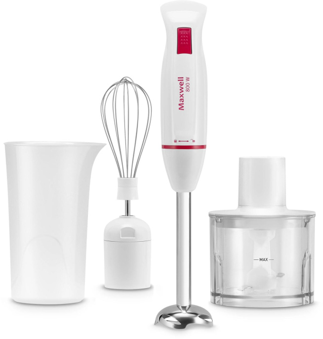 Блендер Maxwell MW-1172, погружной, белый