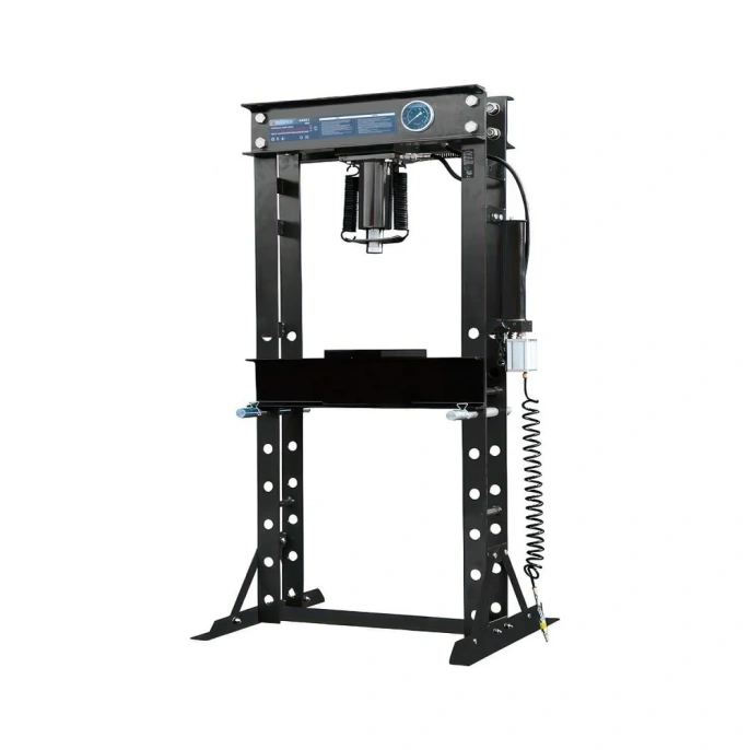 Гидравлический напольный пресс Forsage 40т, ручной/пневмо привод рабочая высота: 125-1080мм, рабочая ширина: 685 мм, рабочий стол: 325x685 мм, ход штока: 175 мм F-40001 BIG/дерев/ 15463 (F-40001 BIG/дерев/(15463))