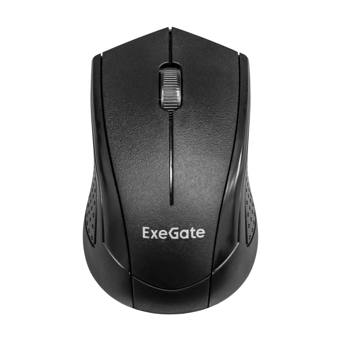 Беспроводная мышь ExeGate Professional Standard SR-9022 радиоканал 2,4 ГГц, USB, оптическая, 1200dpi, 3D, 3 кнопки и колесо прокрутки, черная, Color Box EX269648RUS