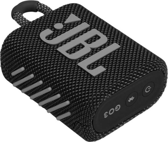 Колонка портативная JBL GO 3, 4.2Вт, черный [jblgo3blk]