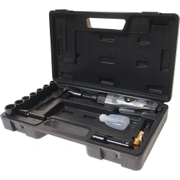 Пневмотрещотка ЭВРИКА с набором ударных головок 17 предметов 9-19мм ER-85220K