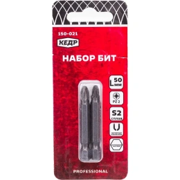 Бита (2 шт; PZ2; 50 мм) КЕДР 150-021 208763