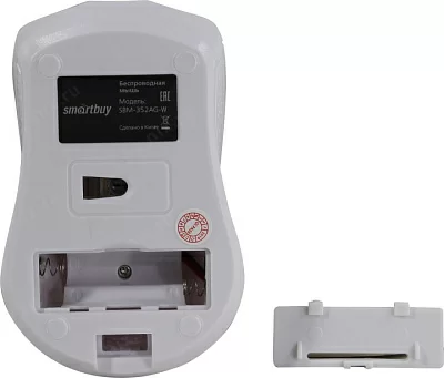 Манипулятор SmartBuy One Wireless Optical Mouse SBM-352AG-W (RTL) USB 4btn+Roll беспроводная