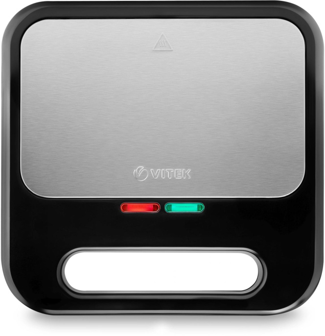 Вафельница Vitek VT-2628 800Вт черный/серебристый