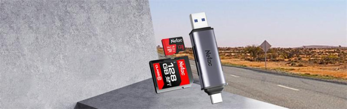 Картридер Netac WK13 WK13GYCN USB3.2 SD, SDHC, SDXC, microSD, microSDHC, microSDXC, USB Type-A/USB Type-С, Серебристый