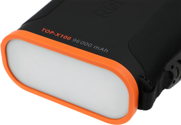 Электростанция портативная TopON TOP-X100 96000mAh 3A QC3.0 3xUSB черный/оранжевый (чехол в комплект