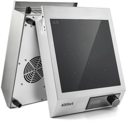 Настольная плита индукционная KitFort КТ-142, стеклокерамика, серебристый
