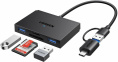 Кардридер UGREEN CM812 45167 4-in-1 MicroSD*USB*USB-C*SDXC*SDHC Card Reader. Цвет: черный (45167_)