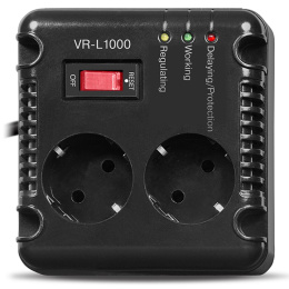 SVEN Стабилизатор VR-L1000 320Вт,Входное 184-285В, 2*CEE7/4 розеток SV-014872