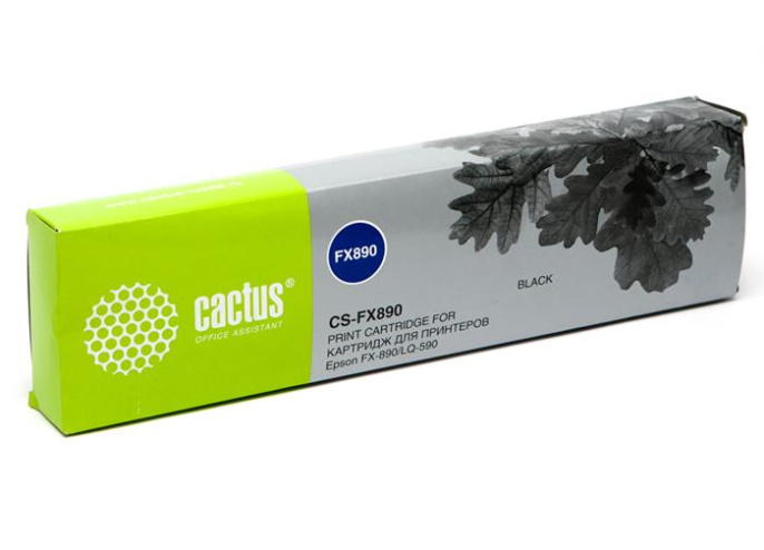 Картридж Cactus CS-FX890, черный / 12.7мм,  17м ( CS-FX890