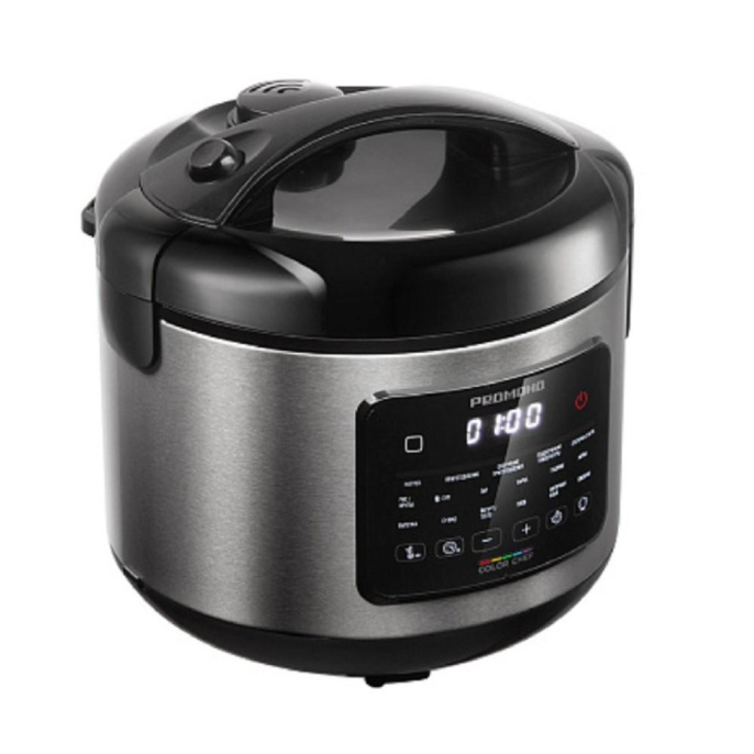 REDMOND MC128 Мультиварка, 500 Вт, 3 л, 14 программ, чёрный/ металлик