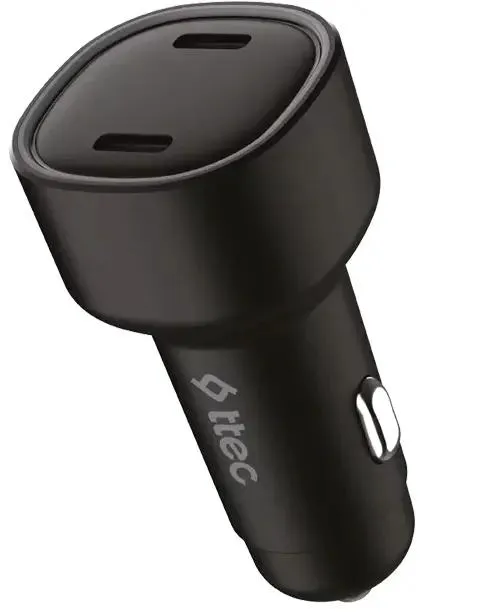 Автомобильное зарядное устройство TTEC SmartCharger Duo PD 60W Car Fast Charger USB-C+USB-C. Цвет: черный
