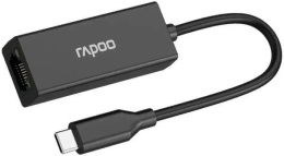 Переходник RAPOO Type-C - 1xRJ45 XD20-BL, цвет: черный 13239