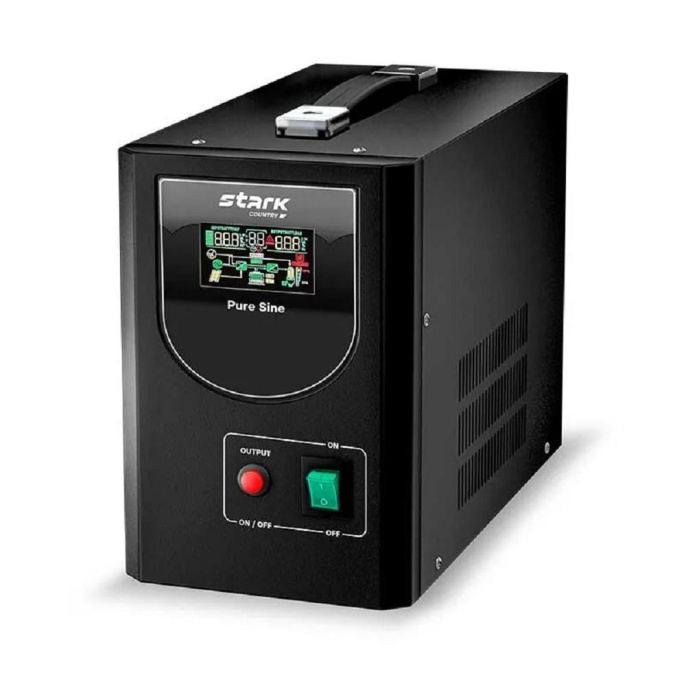 ИБП STARK SC 500 PS 500ВА/400Вт {Line-Interactive, Напольный, 154-264В, 2хЕВРО, Чистый синус, БЕЗ АКБ - внешние батареи 1 шт от 26Ач до 160 Ач}