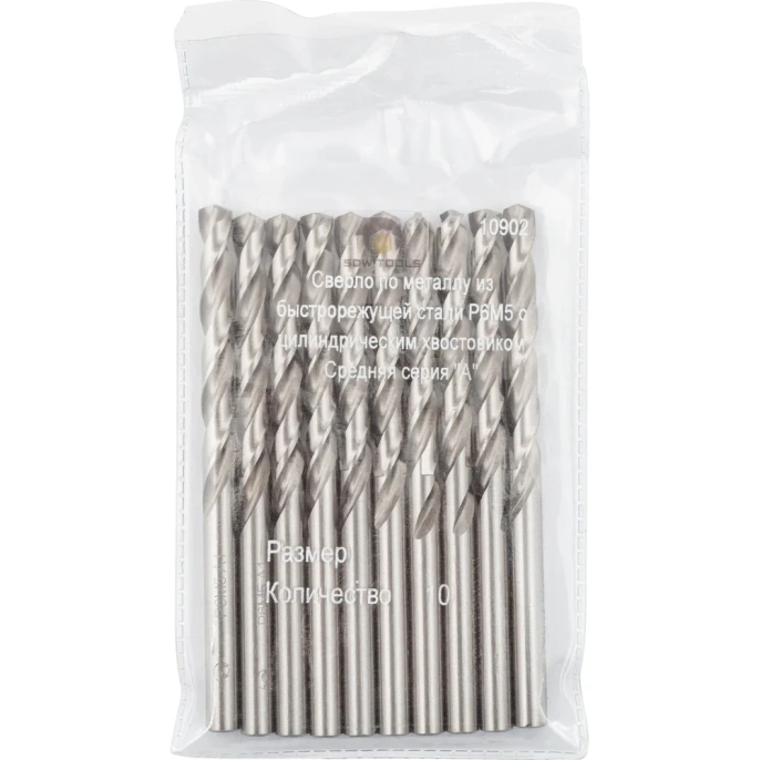 Сверло (10 шт; 4 мм; ц/х; вышлифованное Класс А1; Р6М5) SDW TOOLS dc00323