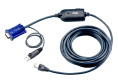 Модуль удлинителя ATEN KA7970, SVGA+KBD+MOUSE USB, 4.5 метр., для подкл. комп. к перекл. KH15xxA/KH15xxAi/KL15xxA/KH25xxA, макс.разреш. 1600х1200, RJ45+HD-DB15+USB A-тип, Female+2xMale, без Б.П., DDC2B / USB CPU Module/cat 5 cable for KH2516A