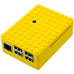 Корпус ACD RA185 Yellow ABS Plastic Building Block case for Raspberry Pi 3 B CBPIBLOX-YEL 494408
