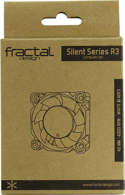Вентилятор Fractal Design FD-FAN-SSR3-40-WT SILENT R3 (3пин 40x40x10mm 20дБ 4000об/мин)