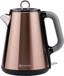 Электрический чайник EVOLUTION KP17153 Steel gold