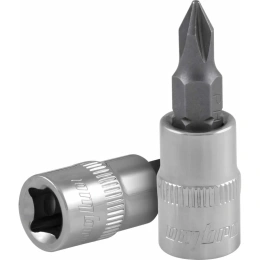 Насадка торцевая 1/4"DR с вставкой-битой РН1 Ombra 114401