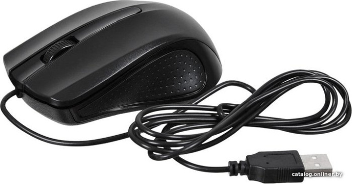 Мышь Acer OMW010 черный оптическая 1200dpi USB 3but ZL.MCEEE.001