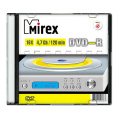 Диск DVD-R Mirex 4.7 Gb, 16x, Slim Case 1 , 1/200 UL130003A1S