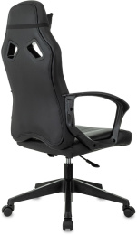 Кресло игровое ZOMBIE 50, экокожа, до 120кг, черный
