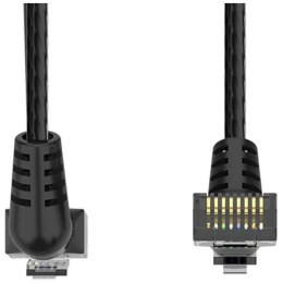 Патч-корд Vention прямой UTP cat.6a, RJ45 угол 90 - 0,5м. Черный IBOBD