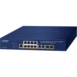 Коммутатор PLANET GS-4210-8P2C IPv4/IPv6, 8-Port Managed 802.3at POE+ Gigabit Ethernet Switch + 2-Port 10/100/1000Mbps RJ45 + 2-Port 100/1000X SFP 120W PoE Budget, 250m Extend mode, supports CloudViewer app, MQTT and cybersecurity features