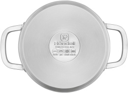 Кастрюля 2л Rondell Modern RDS-1746, нержавеющая сталь, с крышкой