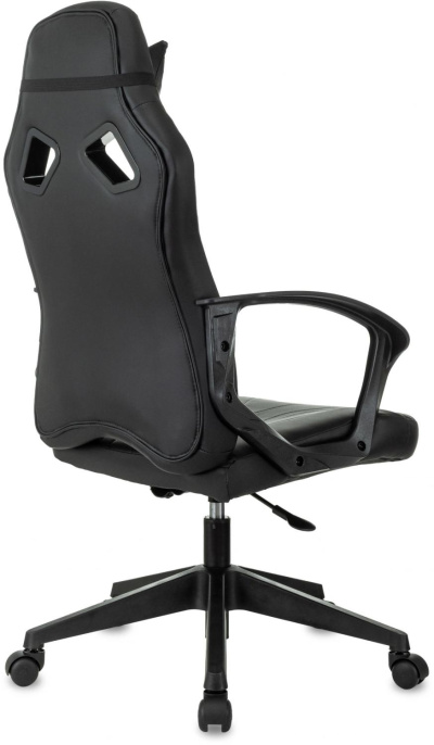 Кресло игровое ZOMBIE 50, экокожа, до 120кг, черный