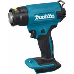 Аккумуляторный тепловой пистолет (фен) Makita LXT 18В, 550 град., кейс, насадки, защита от перезапуска, без аккум. и з/у DHG180ZK