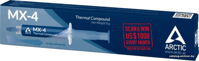 Термопаста Arctic Cooling MX-4 ACTCP00059A 8гр + шпатель для нанесения.