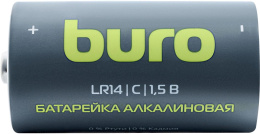 C Батарейка Buro Alkaline LR14,  2 шт. 7500мAч