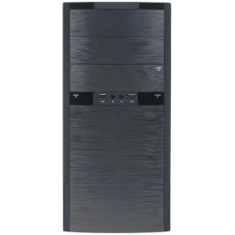 Корпус MiniTower Powerman ES722 Black PM-400ATX 2*USB 2.0,HD,Audio mATX 6111491