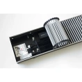 Внутрипольный конвектор KVZ с вентилятором с решеткой KVZ-Vent-230-80-2200-4V-UA/RRA-230-2200-A