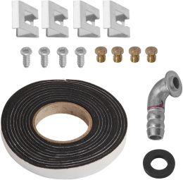 Газовая варочная панель MEFERI Glass comfort MGH604WH,  4 конфорки,  закаленное стекло,  белый