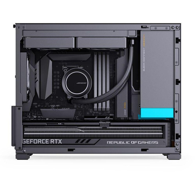 Корпус без блока питания Case JONSBO D32 PRO, Mini-Tower, TG, no fan, 2xUSB-A 3.2 + 1xUSB-C 3.2, mATX, mDTX, mITX Black (D32 PRO BLACK)