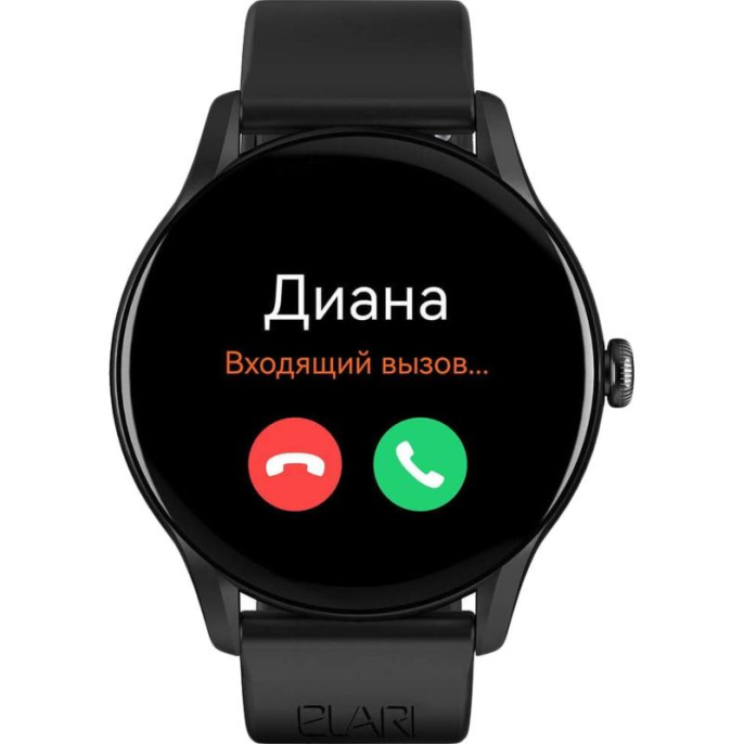 Смарт-часы ELARI Chrono Pro,  1.43",  черный/черный [kp-n2-black]