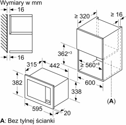 Микроволновая печь Bosch BFL623MB4 20л. 800Вт черный встраиваемая