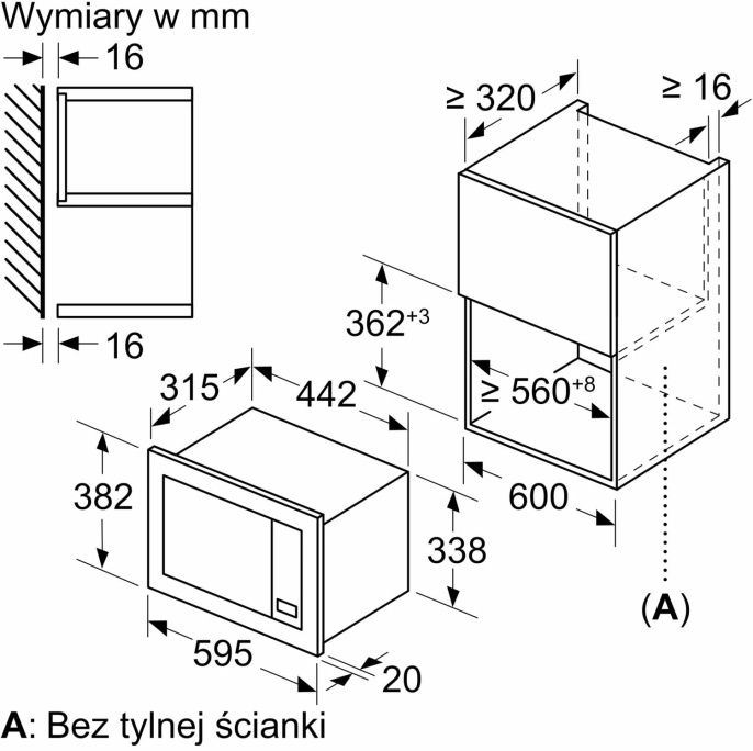 Микроволновая печь Bosch BFL623MB4 20л. 800Вт черный встраиваемая