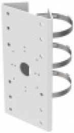 HiKvision DS-1275ZJ-SUS Крепление на столб, белое, нержавеющая сталь, 127х46х250мм
