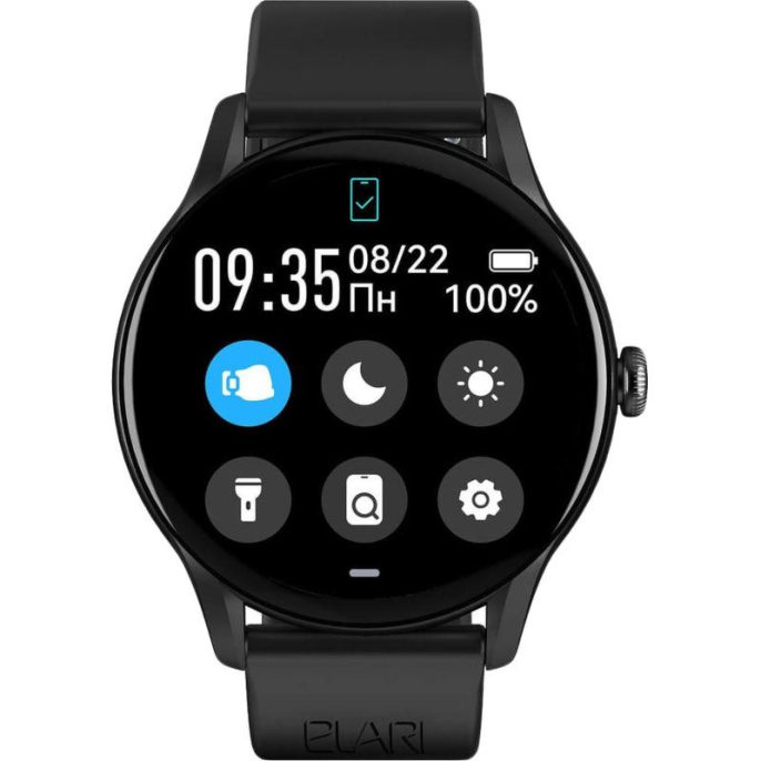 Смарт-часы ELARI Chrono Pro,  1.43",  черный/черный [kp-n2-black]