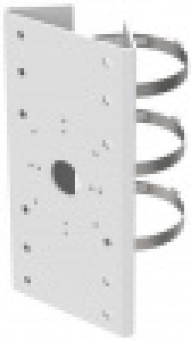 HiKvision DS-1275ZJ-SUS Крепление на столб, белое, нержавеющая сталь, 127х46х250мм