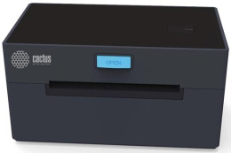 Принтер этикеток Cactus CS-TP-D420U+держатель,  черный
