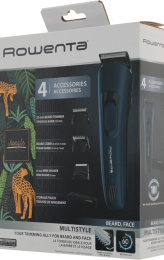 Триммер Rowenta Jungle TN8908F0 черный/бирюзовый насадок в компл:3шт