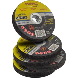 Круг отрезной 125x1.0x22.2мм-50шт WMC-CW705/50 шт к-т/(59691) WMC TOOLS