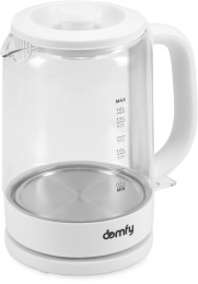 Чайник электрический DOMFY DSW-EK304, 1.6л, стекло/пластик